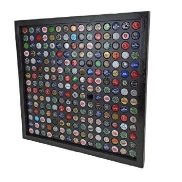Imagem de Quadro Decorativo De Porta Tampinhas Linha Black 225