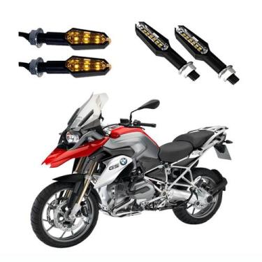 Imagem de KIT 4 Luz Seta Esportiva Pisca de Led Modelo P29 Para Moto R1200 GS AD