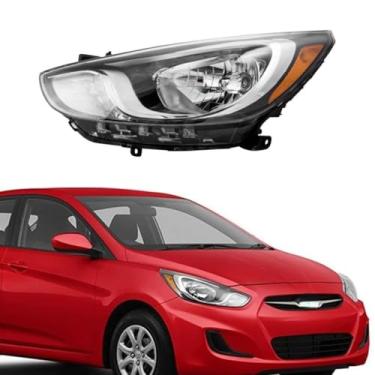 Imagem de Lâmpada esquerda direita LED luz diurna frontal LED conjunto de farol lâmpada ampla compatível com ACCEN 2012 US versão 92101-1E000 (esquerda)