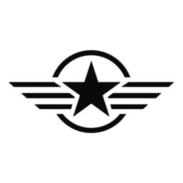 Imagem de Par Adesivos Jp Militar Renegade Jipe Willys Moto Estrela