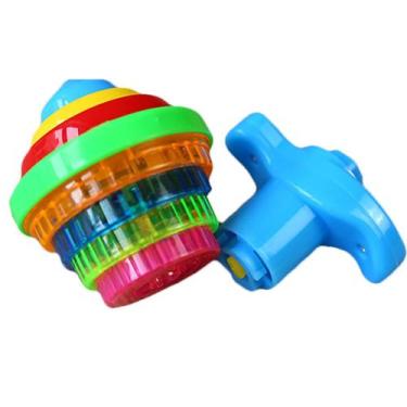 Imagem de Spinning Top CurckUA Light Up Flashing para crianças, cor aleatória