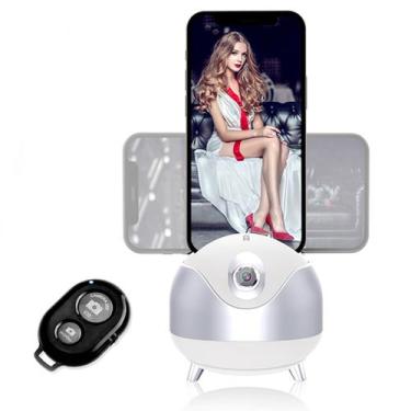 Imagem de Tripé de câmera 360 com rastreamento facial automático para celular - 