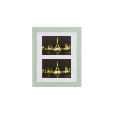 Imagem de Porta Retrato Painel Multifotos Pop 2 Fotos 10X15 Verde Bebê