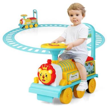 Imagem de Brinquedo elétrico Ride On Train Olakids 6V com esteira e armazenament
