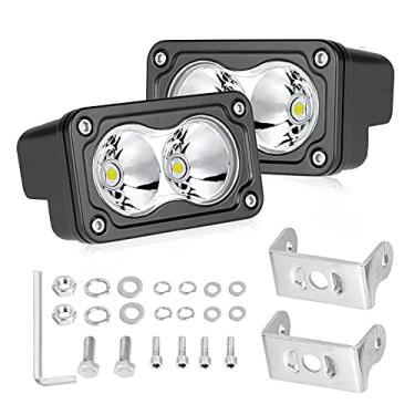 Imagem de Cápsulas de LED, AKD Parte de 7,6 cm, Luzes de Direção, 40 W, Luzes de Trabalho off-road Cubos de LED Barra de Luz Luzes LED Para-choque Branco Pacote com 2 para Caminhão Motor ATV UTV SUV Pickup Boat