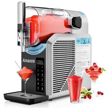 Imagem de Máquina de Raspadinha para Casa 15-60Min 2,2L Máquina de Slushy sem Gelo Auto-Limpante, Bebidas Congeladas, 7 Programas Pré-Definidos para