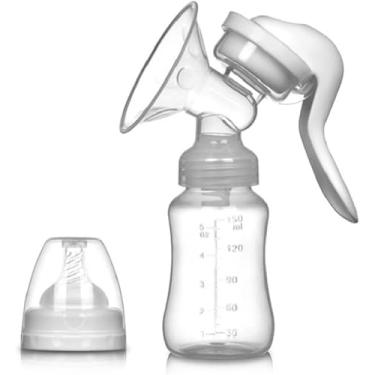 Imagem de Bomba Tira-Leite Manual 150 ml – Extrator de Leite Materno com Alavanca Ergonômica, Silicone Livre de BPA, Coletor Portátil e Silencioso para Amamentação
