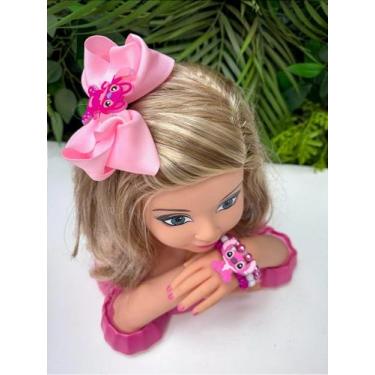 Imagem de Laço Belli Temático Angel + Pulseira Rosa - Acessórios de Cabelo - no-