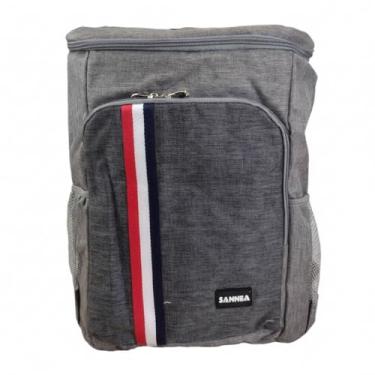 Imagem de Mochila Cooler Térmica 25L Cinza para Alimentos e Bebidas – Manutenção de Temperatura para Bebidas Design Unissex e Fácil Transporte - em Nylon e Poliéster Isolamento Térmico