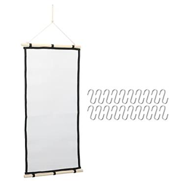 Imagem de Organizador de porta-brincos para pendurar na parede, rack de armazenamento de joias, rede de pesca decorativa multifuncional para mulheres, meninas, decoração de casa, tecido de