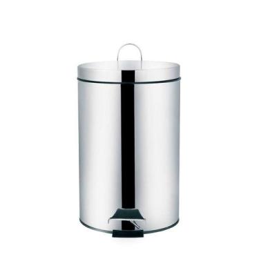 Imagem de Lixeira Ágata Com Pedal 3 Litros Inox 8221 Mor