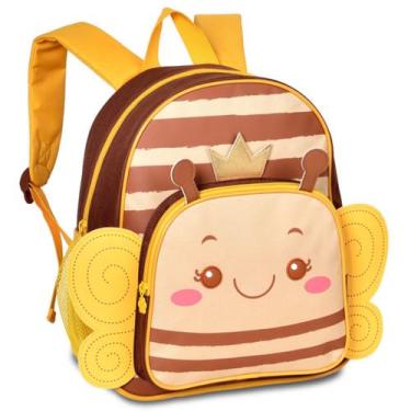 Imagem de Mochila Escolar Creche Pre-escola Pequena Infantil Menina Abelha Amare
