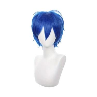 Imagem de Peruca Cosplay Rosa Curta E Espinhosa, Resistente Ao Calor, Cabelo Sin