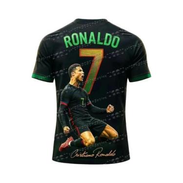 Imagem de Camisa De Futebol 3D Impressa Do Ronaldo Para Meninos, T-shirt De Trei