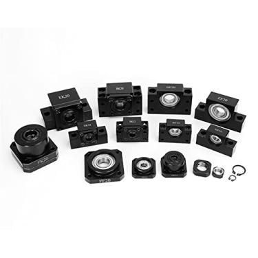 Imagem de Rolamento de esferas de alta velocidade com parafuso de esferas BK10 BF10 BK12 BF12 BK15 BF15 BK20 BF20 FK10 FF10 FK12 FF12 FK15 FF15 EK10 Rolamento de esferas profundo (Cor: Estilo normal C7, Tamanho