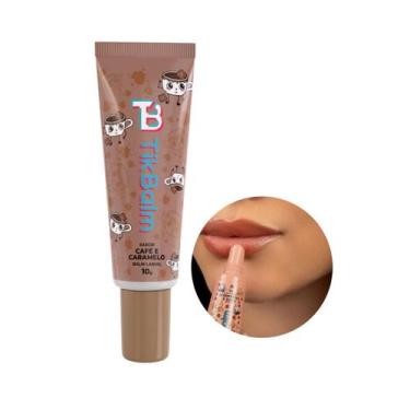 Imagem de Lip Balm Hidratante Labial Meninas TikBalm 10g Sabores, Café e Caramel