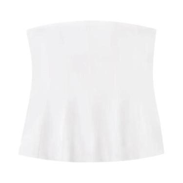 Imagem de Top Sem Mangas Para Mulheres, Corset De Verão 2025, Coletes Com Babado