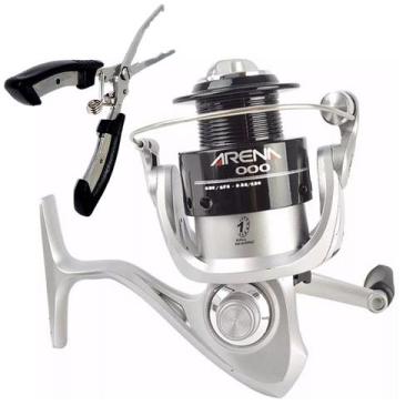 Imagem de Kit Molinete Arena 4000 Marine Ideal para Pesqueiros Rios e Praias + A
