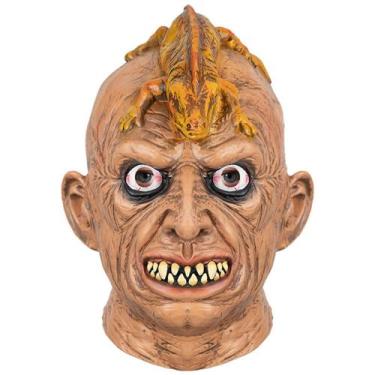 Imagem de Máscara de cosplay Horror Alien com chapéu de látex Lizard - yiweisai