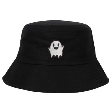 Imagem de Bucket Hat Ghosts Alien Anime Unissex Beach Fisherman - yiweisai