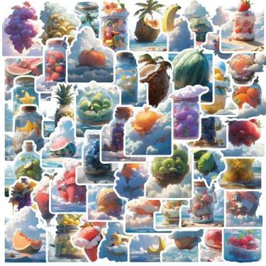 Imagem de Adesivos de frutas, decalques de grafite à prova d'água, 50 unidades p