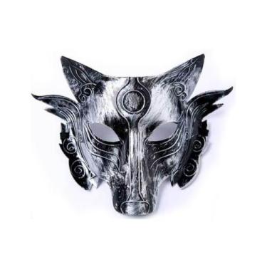 Imagem de Máscara de cosplay Horror Wolf para decoração de festa de Halloween - 