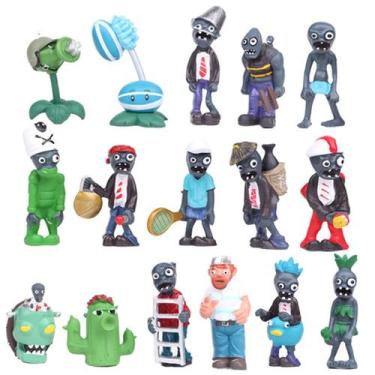 Imagem de Figura Toy Plants vs Zombies, 16 peças de enfeites para bonecas pequen