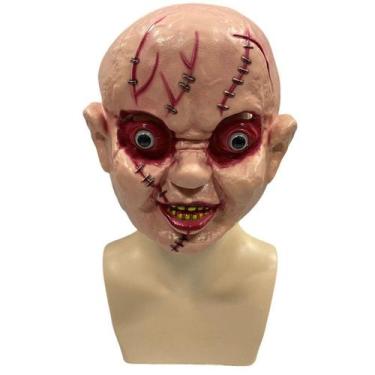 Imagem de Máscara de cosplay: criança brinca de carnaval de Halloween, Páscoa - 