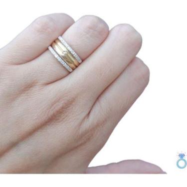 Imagem de Aparador De Aliança 2 uni Com Zircônia Prata Legitima 925 Feminino - I