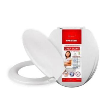 Imagem de Assento Tampa Vaso Sanitário Universal Línea light Mebuki, Branco