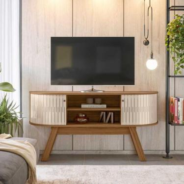 Imagem de Rack Bancada de TV Atlanta 136cm Linha Arco Madetec - Madetec Mveis, N