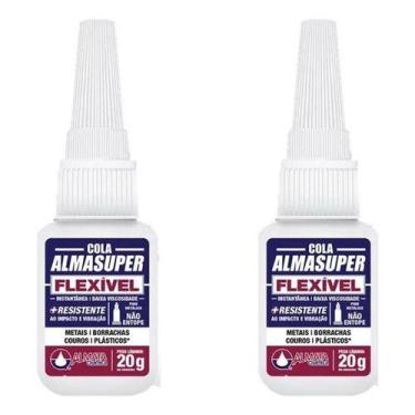 Imagem de Kit 2 Cola Instantânea Flexível Sapato Baixa Viscosidade 20g - Almata