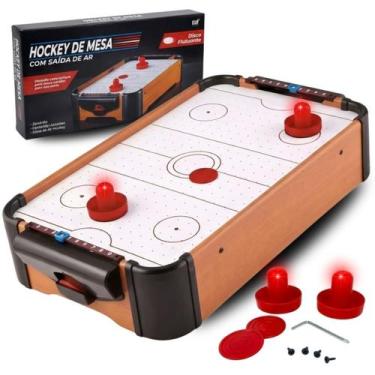 Imagem de Mini Sinuca Pebolim Hockey Jogos de Mesa Portatil de Madeira - - Europ