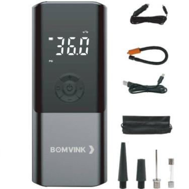 Imagem de Mini Compressor de ar portátil digital recarregável 150 PSI com LED - 