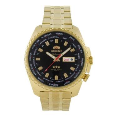 Imagem de Relógio orient masculino automatico dourado 469gp057 p1kx