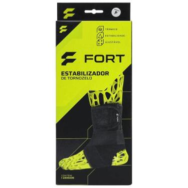 Imagem de Estabilizador de Tornozelo Fort Neoprene Preto, M