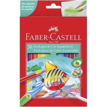Imagem de Lápis De Cor Aquarelável Com 36 Cores- Faber Castell Lapis De Cor Aqua