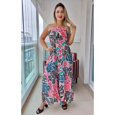 Imagem de Vestido Feminino Indiano Alça c/ Regulagem Longo-Cod.5040 - Aleci Fash