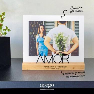 Imagem de Porta retrato 15x21cm amor - Geguton