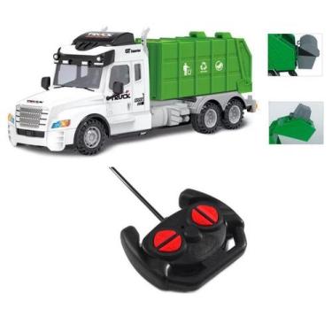 Imagem de Brinquedo Infantil Carrinho Controle Remoto Caminhão de Lixo - Daterra