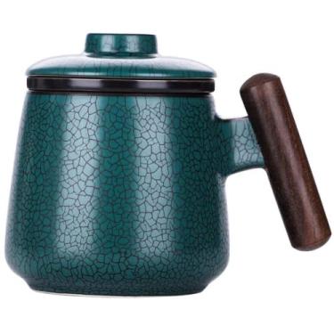 Imagem de PAYNAN Caneca de 350 ml de filtro de xícara de água para escritório, xícara de chá, conjunto de chá Kung Fu