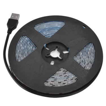 Imagem de 5W Solar Plant Grow Light Strip, LED High Luminous Flux para Promover o Crescimento, Estufa Crescer Lâmpada Com Painel Solar para Jardinagem, Varanda Semeando, Bonsai (1M)