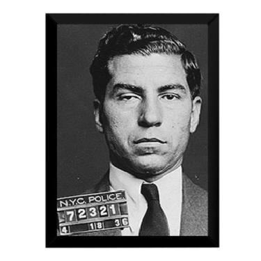 Imagem de Quadro Decorativo Icones Da Mafia Charles Lucky Luciano 42x2 - Fanarte