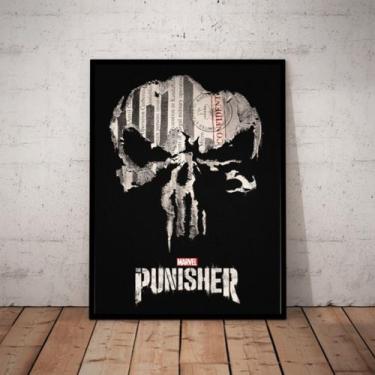 Imagem de Quadro Decorativo The Punisher Arte Serie O Justiceiro - Fanarte