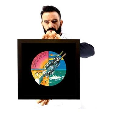 Imagem de Quadro Decorativo Capa Vinil Wish You Were Here Pink Floyd - Fanarte