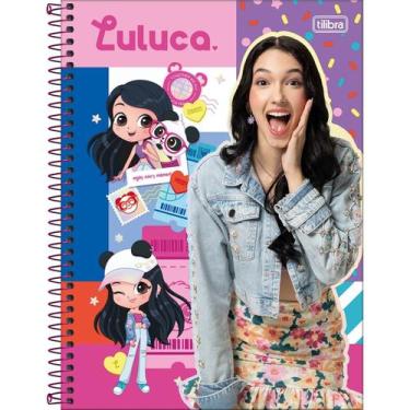 Imagem de Caderno Espiral Capa Dura Connect Luluca 80 Folhas Tilibra, Azul