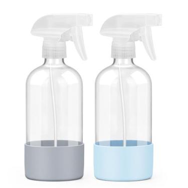Imagem de Frascos de Spray de Vidro Worldgsb com Capa de Silicone - 500ml (Pacot