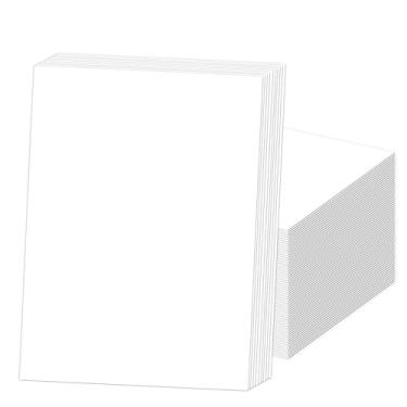 Imagem de Cartolina branca 21 x 28, papel para impressora de cartolina branca 36 kg 100 folhas, papel de cópia GIGYES para impressora, desenho em aquarela, certificado, convites