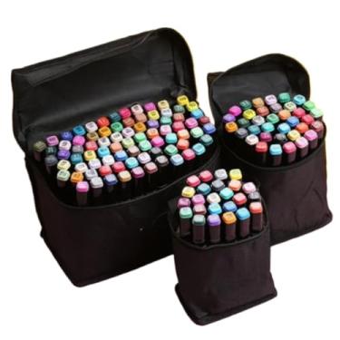 Imagem de 24/36/48/60/80 PeçAs Caneta Marcadora de Ponta Dupla Conjunto de Canetas de Aquarela Especial(80 Cores)