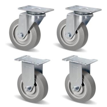 Imagem de Conjunto de 4 rodízios CW FutureParts de 4 polegadas Heavy Duty 550 kg